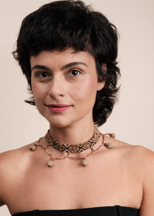 Colar indígena de sementes | Krahô