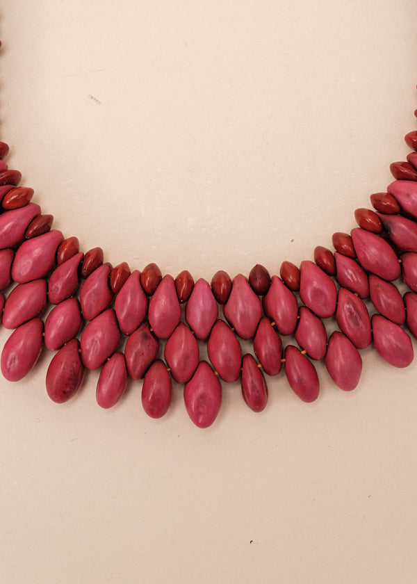 Gargantilha indígena de sementes | Pataxó