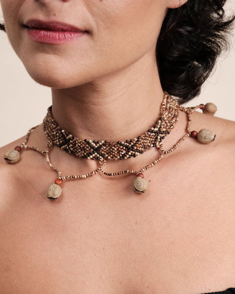 Colar indígena de sementes | Krahô