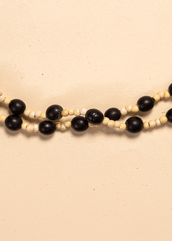 Colar duas voltas de Tucum e Sementes | Surui