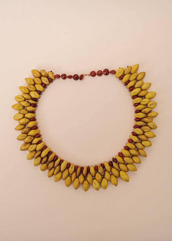 Gargantilha indígena de sementes | Pataxó