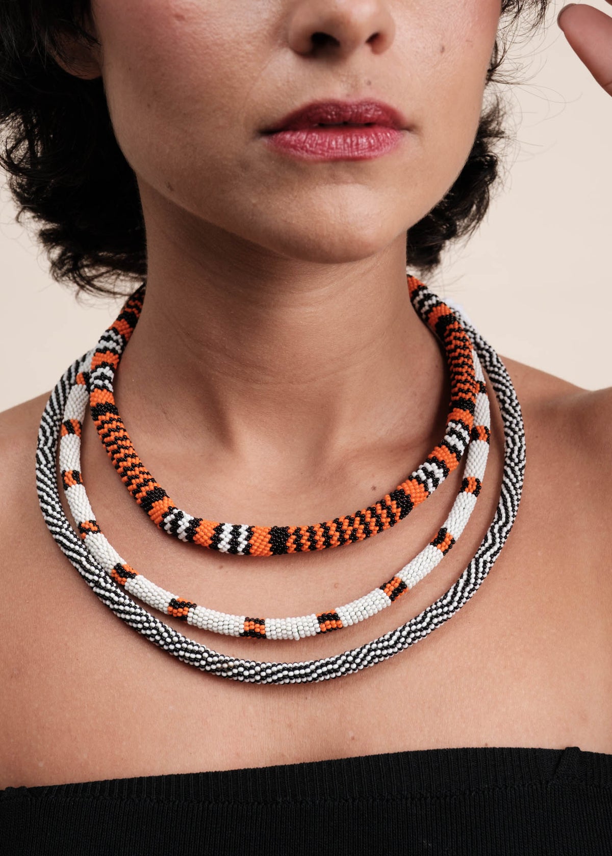 Colar coral indígena | Kayapó