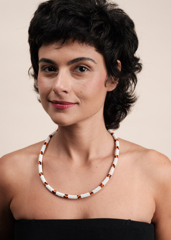 Colar coral indígena | Kayapó