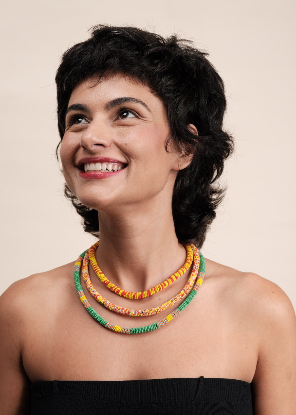 Colar coral indígena | Kayapó