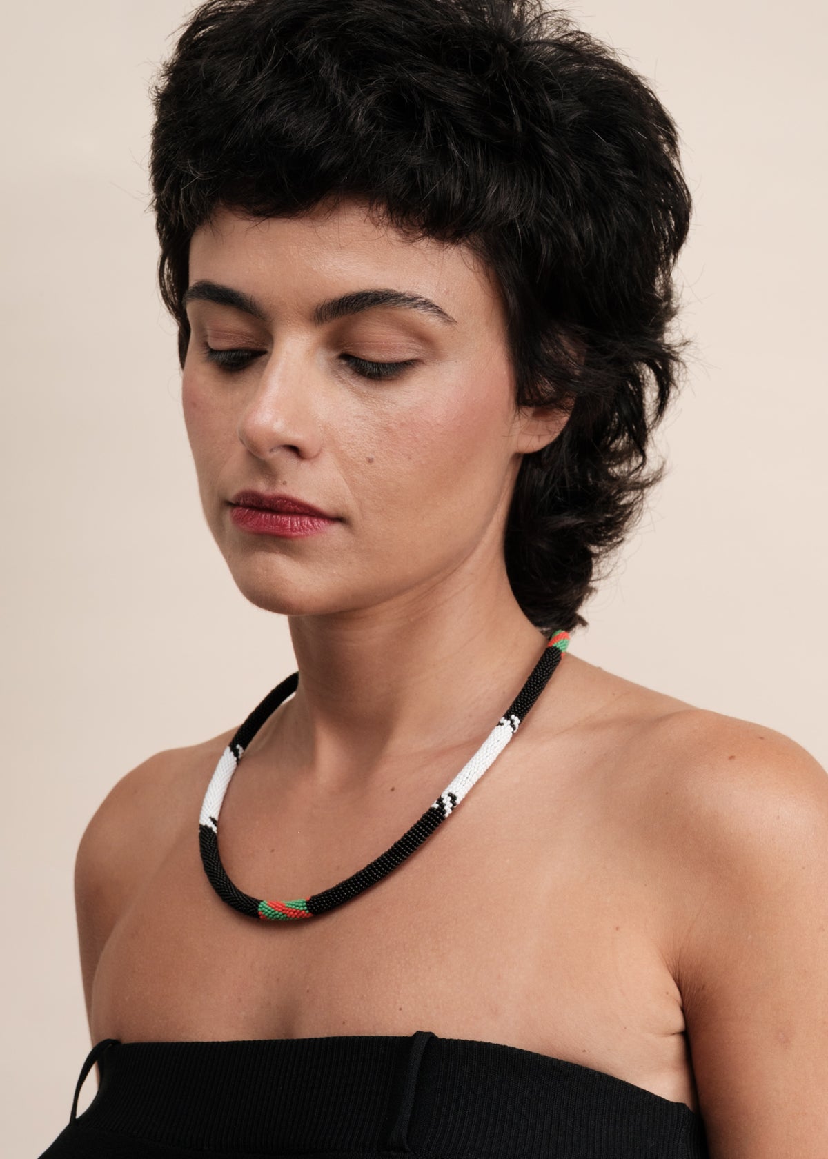 Colar coral indígena | Kayapó