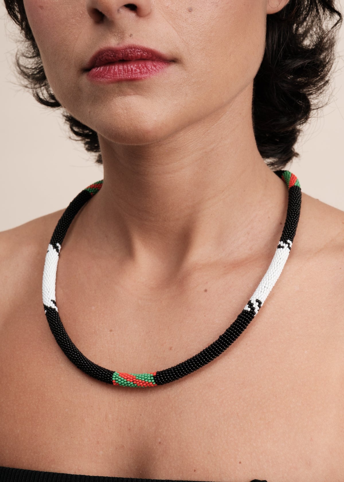 Colar coral indígena | Kayapó