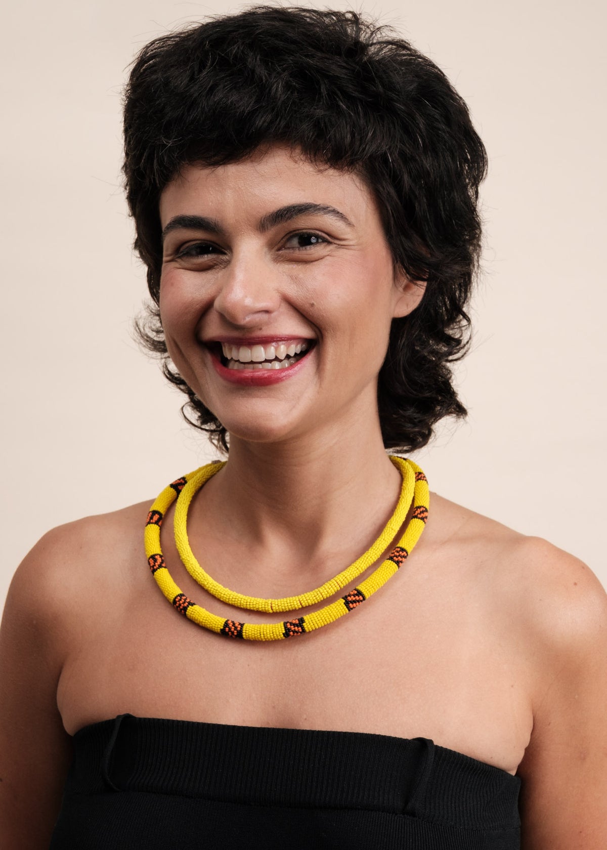 Colar coral indígena | Kayapó