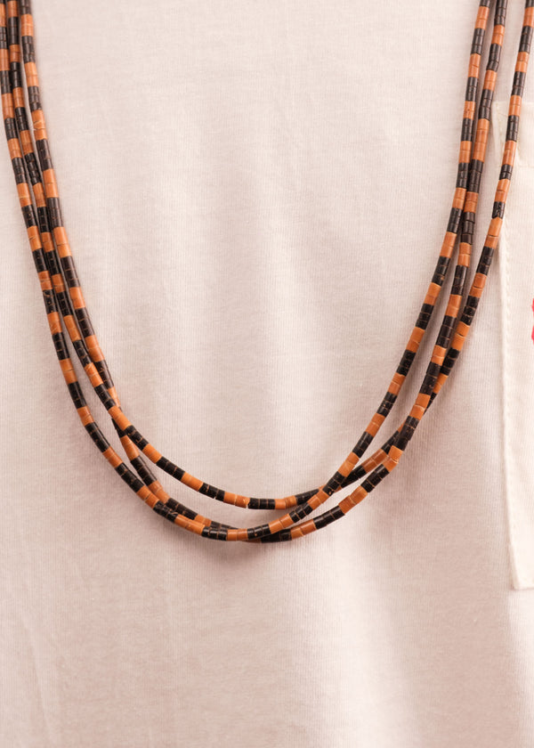 Colar indígena três voltas de Tucum e Inajá | Suruí