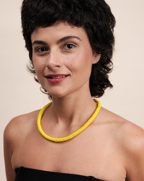 Colar coral indígena | Kayapó