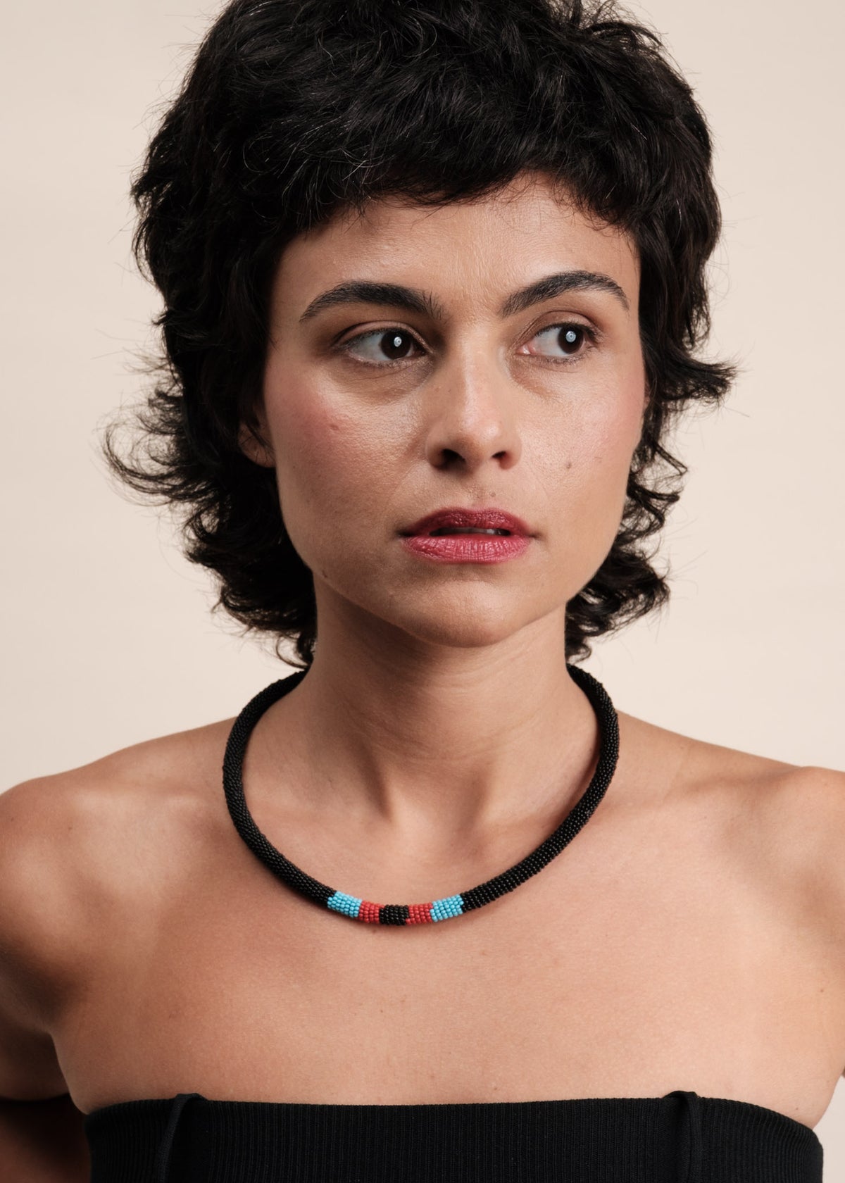 Colar coral indígena | Kayapó