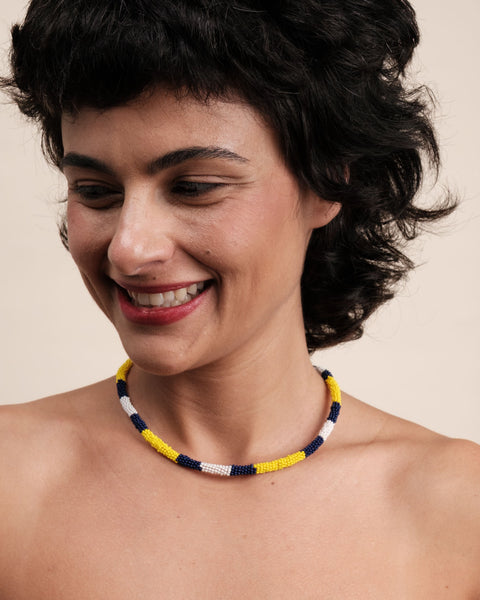 Colar coral indígena | Kayapó