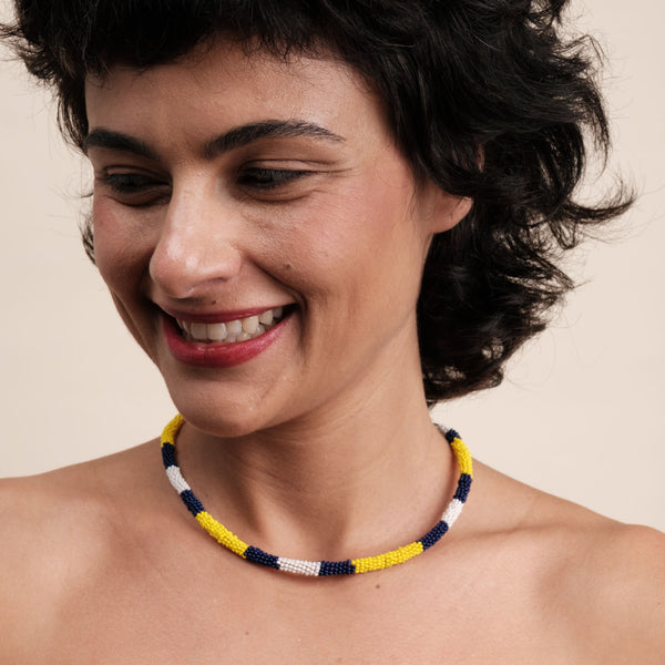 Colar coral indígena | Kayapó