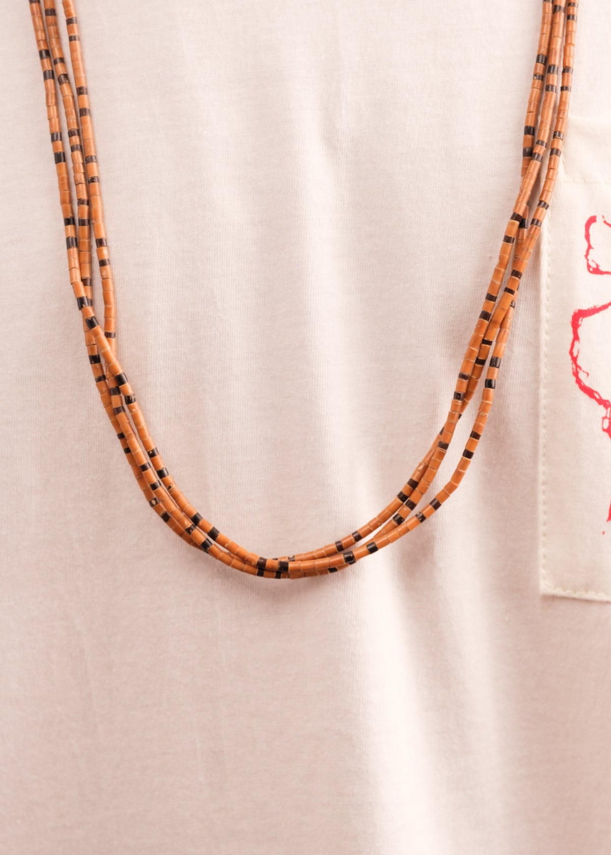 Colar indígena três voltas de Tucum e Inajá | Suruí