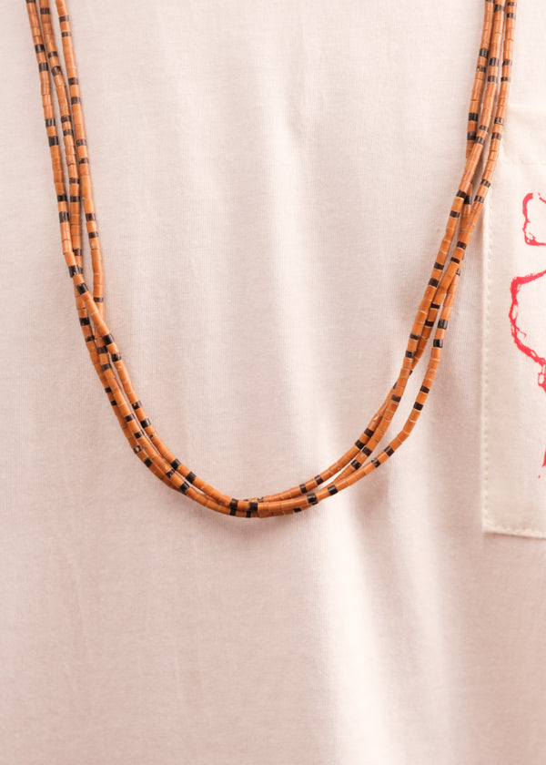 Colar indígena três voltas de Tucum e Inajá | Suruí