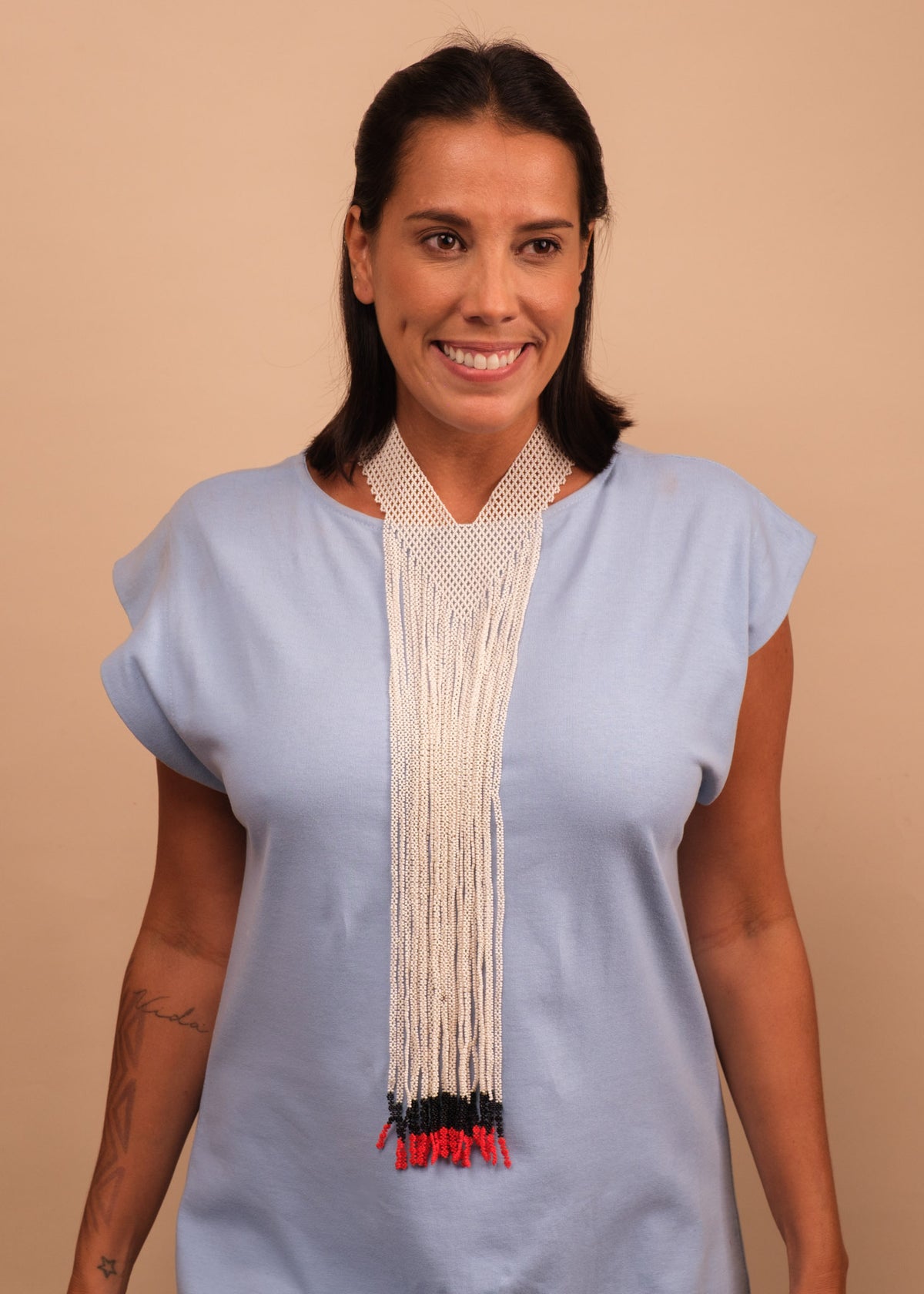 Colar gravata indígena | Kayapó