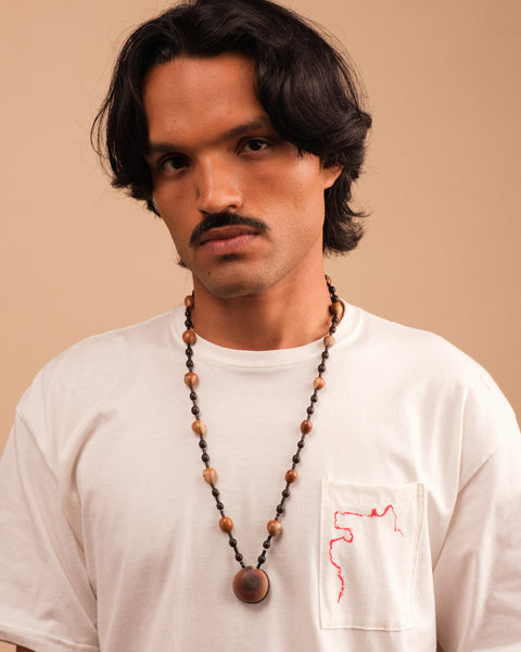 Colar indígena de Tucum e Sementes | Suruí