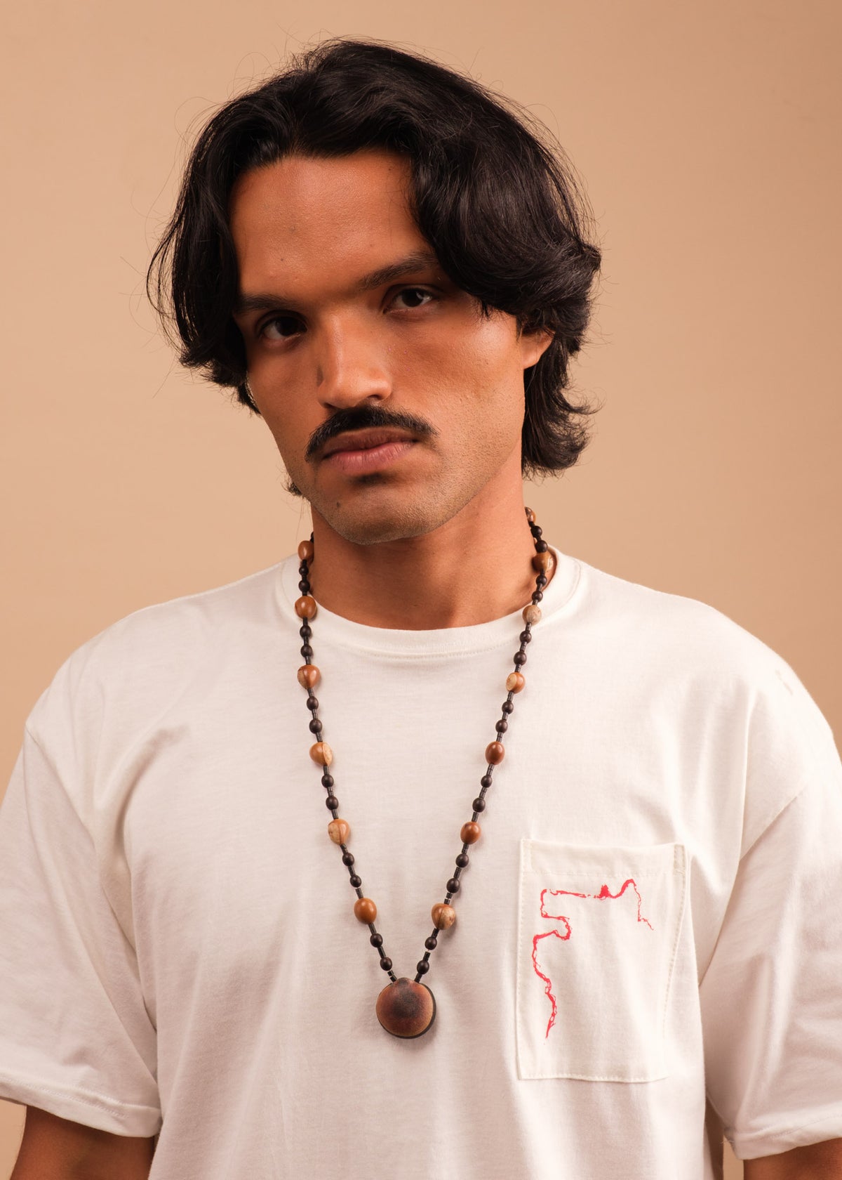 Colar indígena de Tucum e Sementes | Suruí