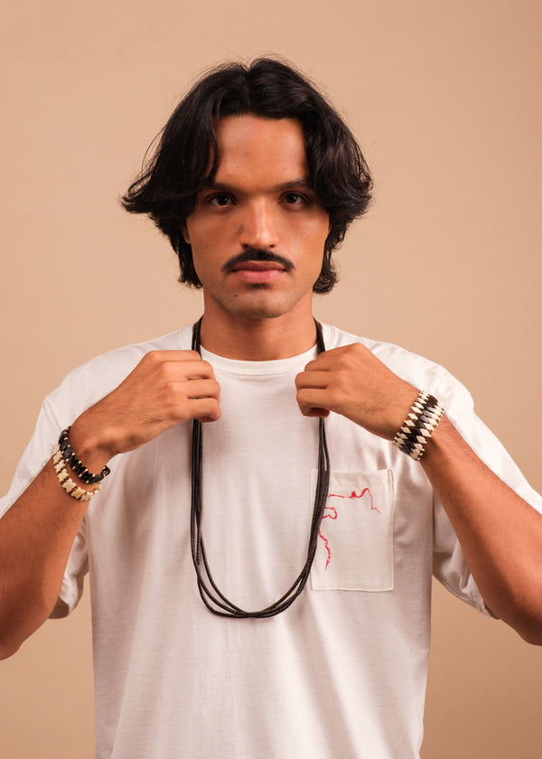 Colar indígena três voltas de Tucum | Suruí