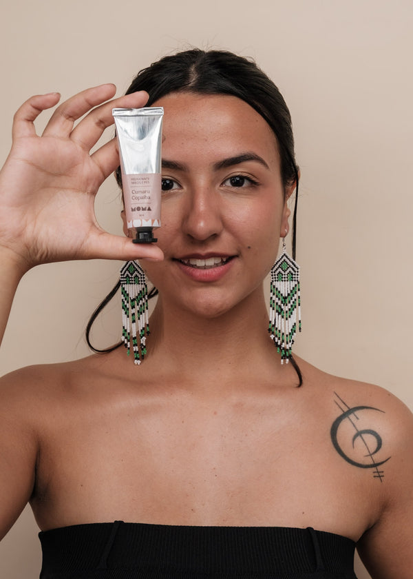 Kit brincos Kayapó + creme Cumaru e Copaíba | TUCUM