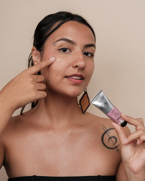 Kit brincos Taurepang + creme facial Rosas | TUCUM