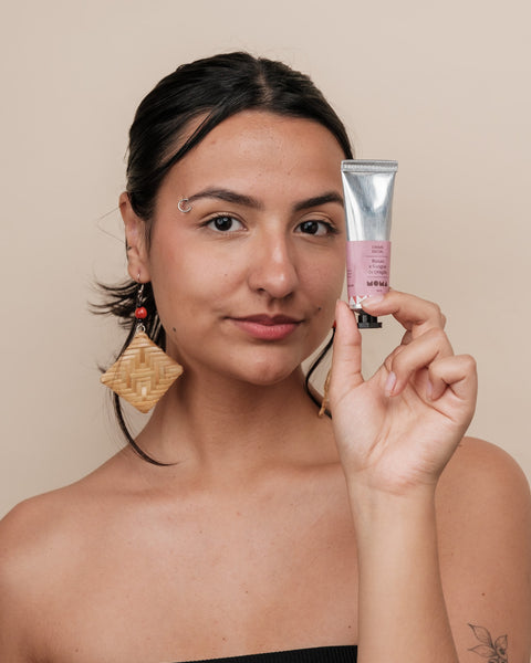 Kit brincos Taurepang + creme facial Rosas | TUCUM