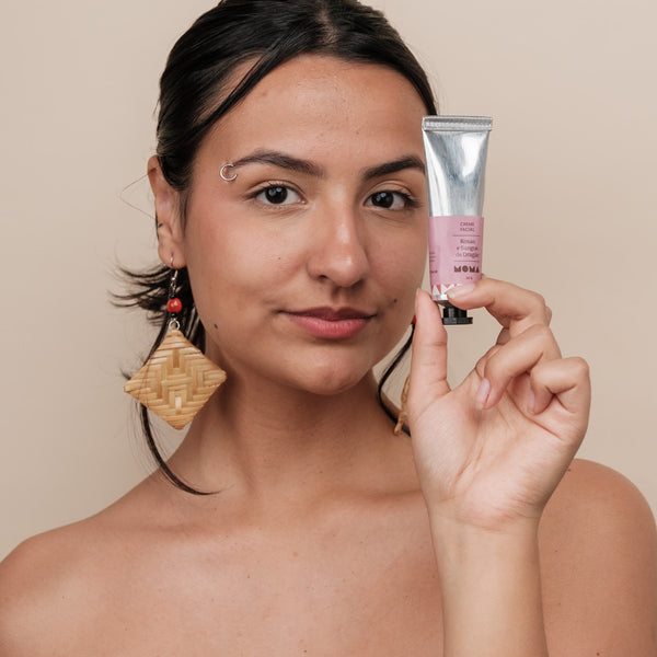 Kit brincos Taurepang + creme facial Rosas | TUCUM