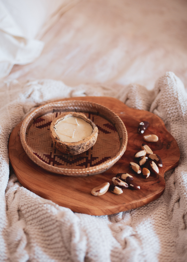 Vela aromática Proteção da Floresta no ouriço da castanha | Urucuna