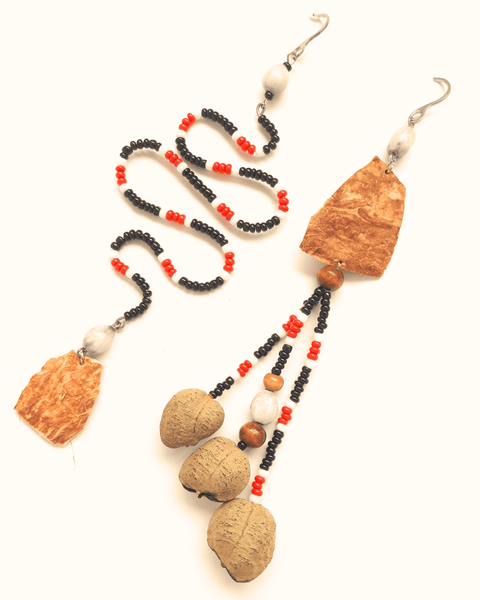 Brincos de miçangas e sementes | TWINS, As cariocas