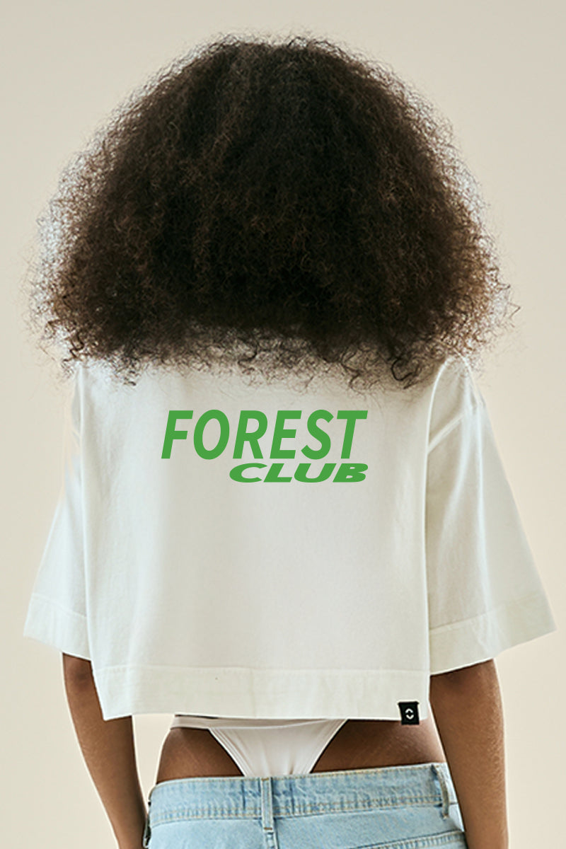 Cropped Forest Club | Coleção Kaê Guajajara