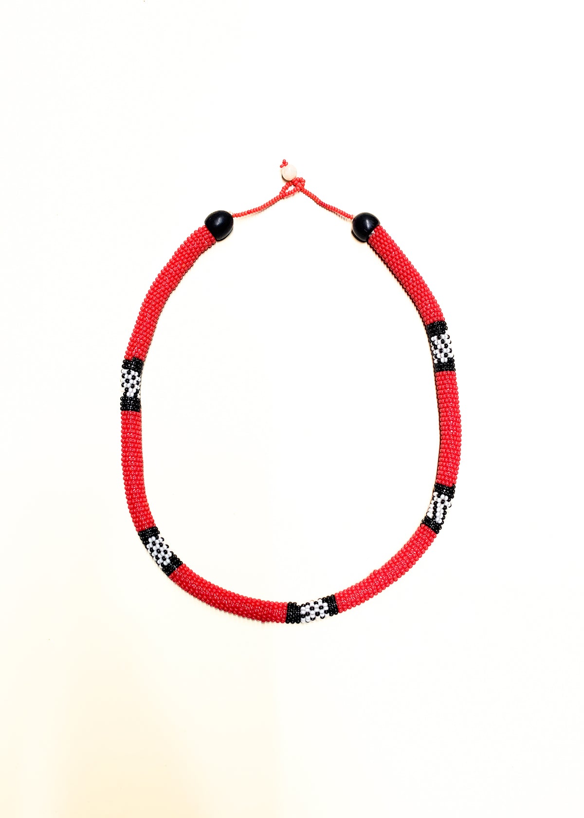 Colar Coral de Miçangas | Waurá