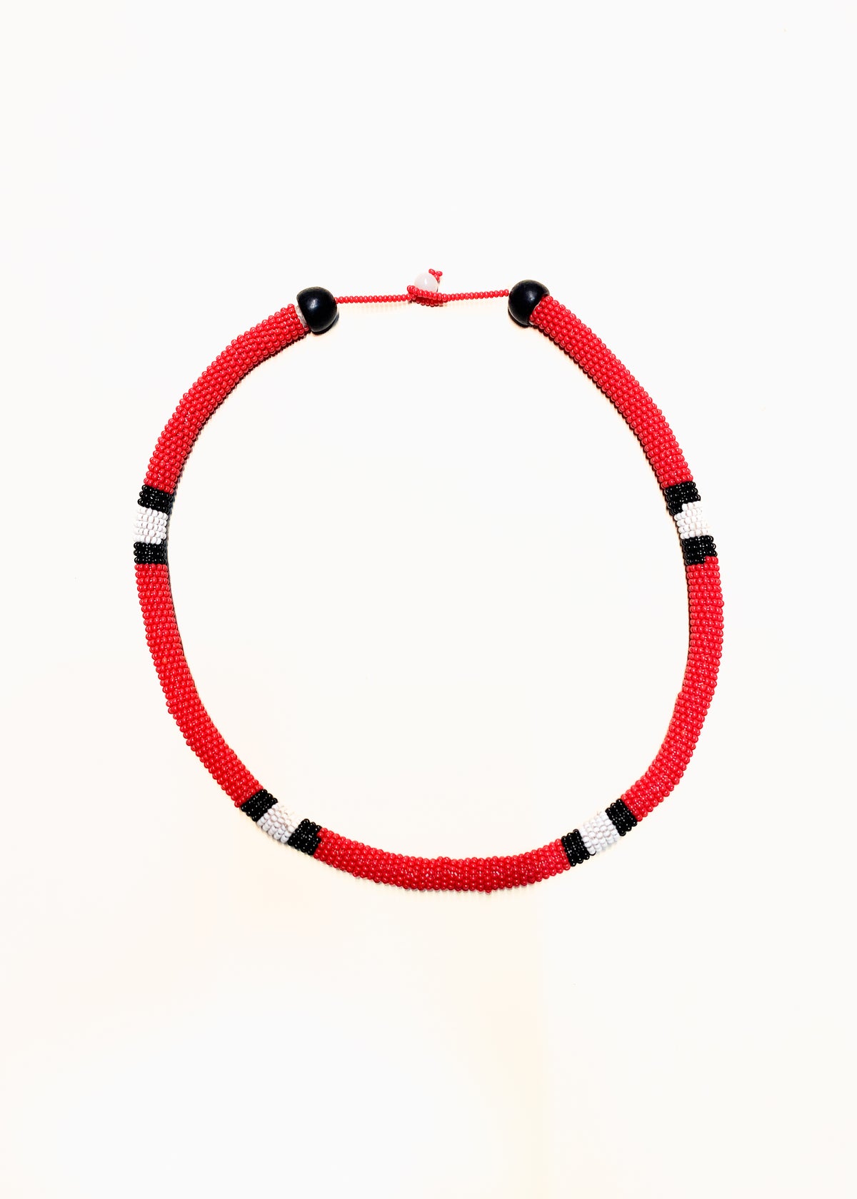 Colar Coral de Miçangas | Waurá