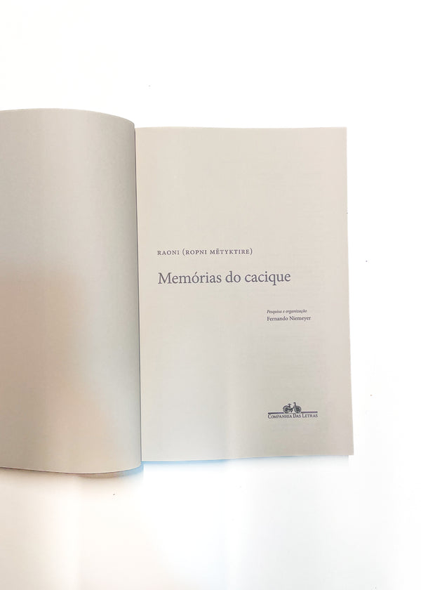 Livro Memórias do cacique - RAONI