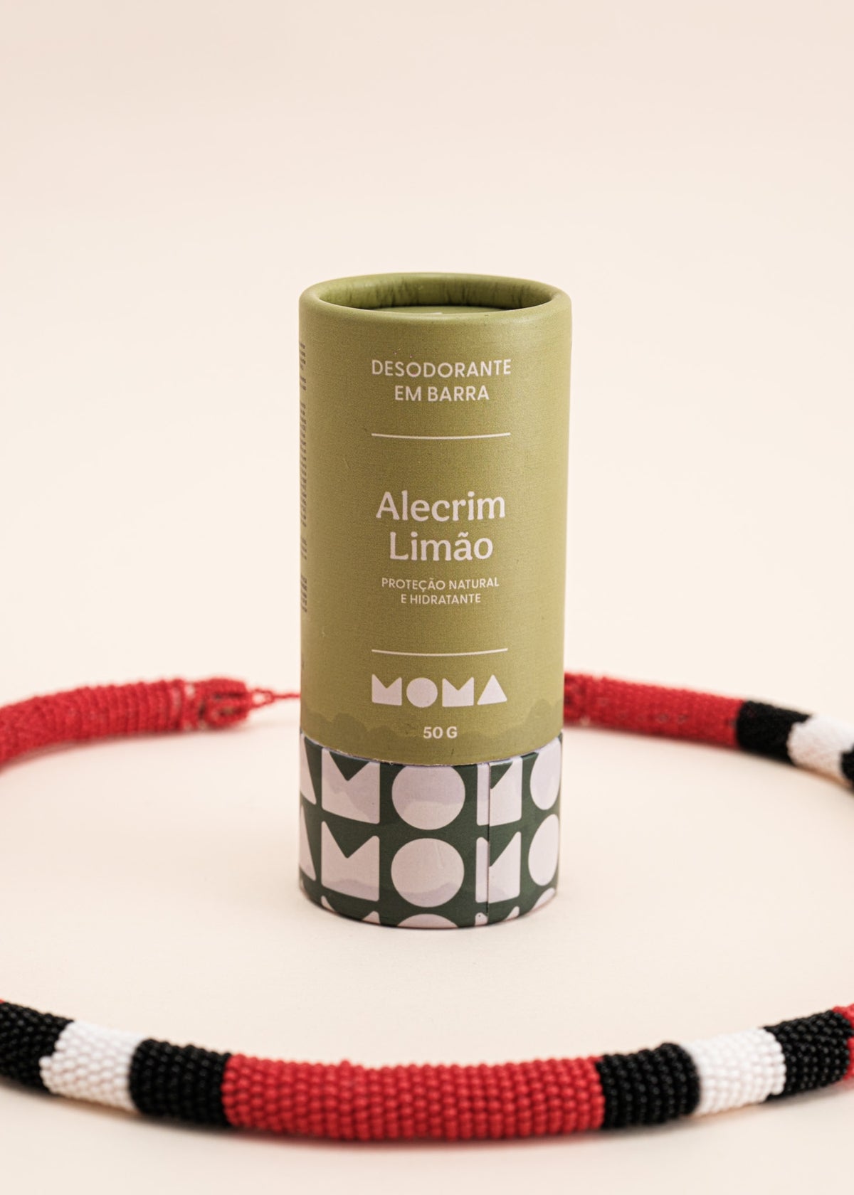 Kit colar coral indígena + desodorante em barra MOMA | TUCUM