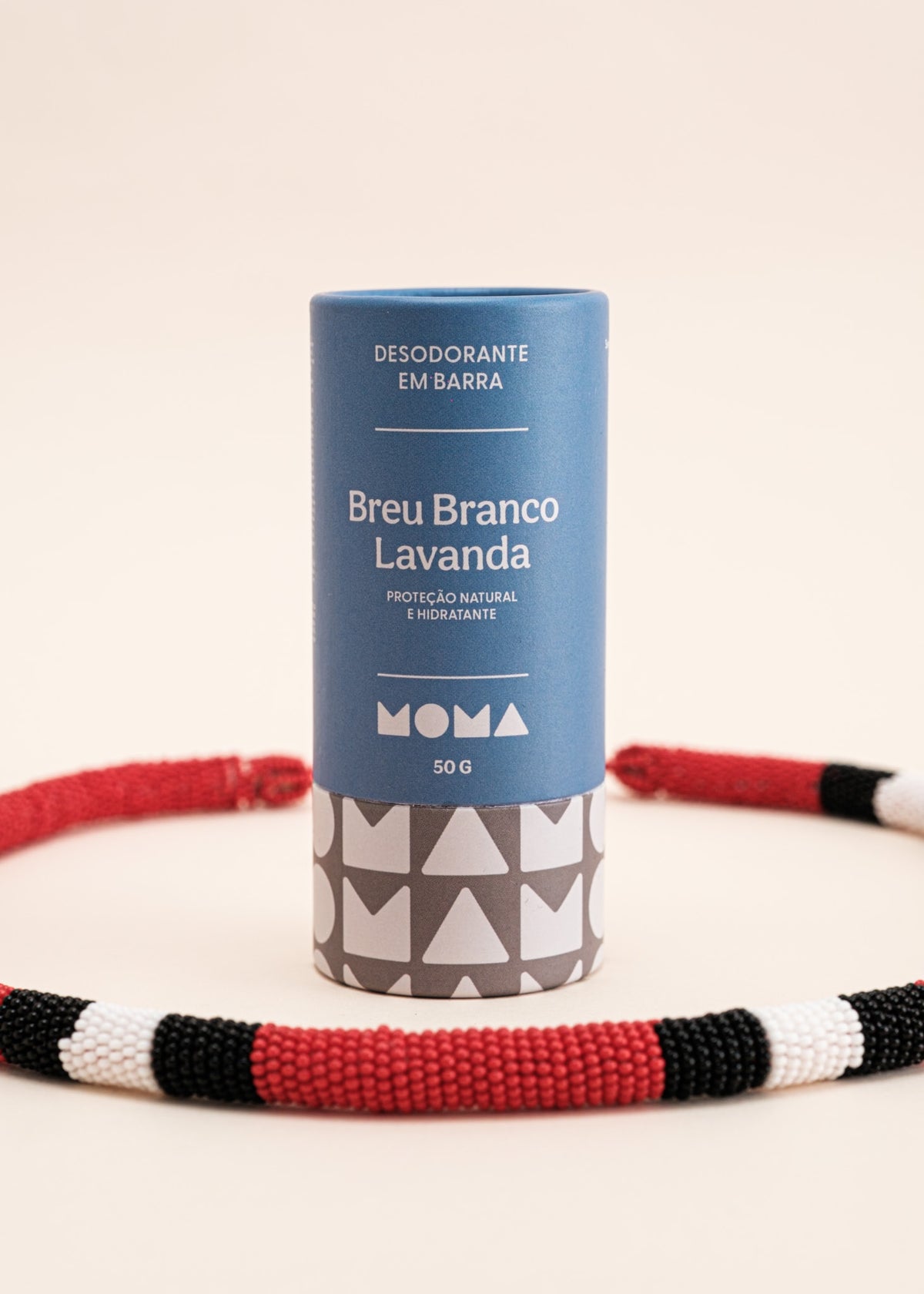 Kit colar coral indígena + desodorante em barra MOMA | TUCUM