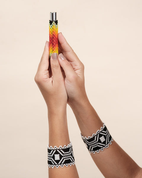 Kit dupla pulseira indígena Waurá + Oléo Espanta Peia | TUCUM