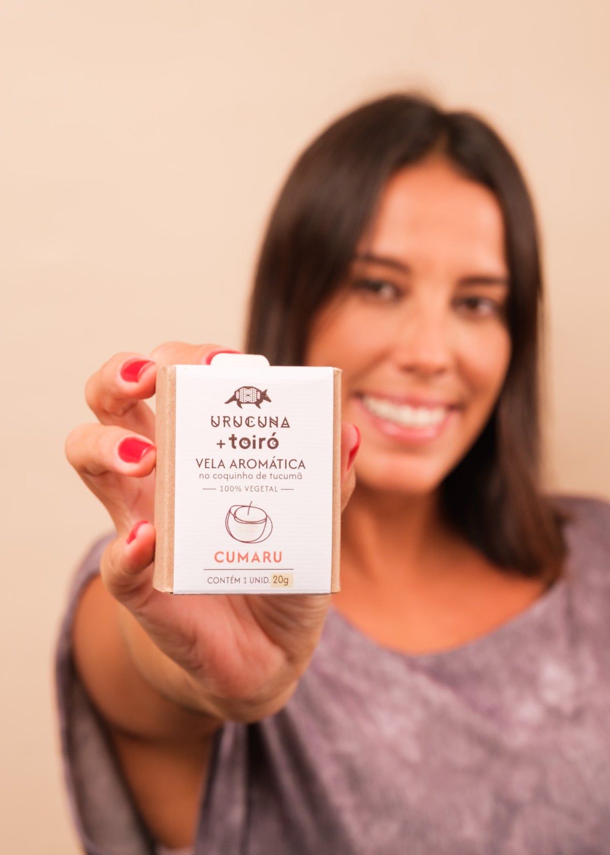 Kit pulseira indígena Waurá + Vela aromática Urucuna | Tucum Brasil