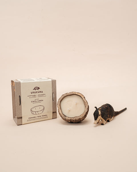 Kit escultura Guarani + Vela aromática | TUCUM