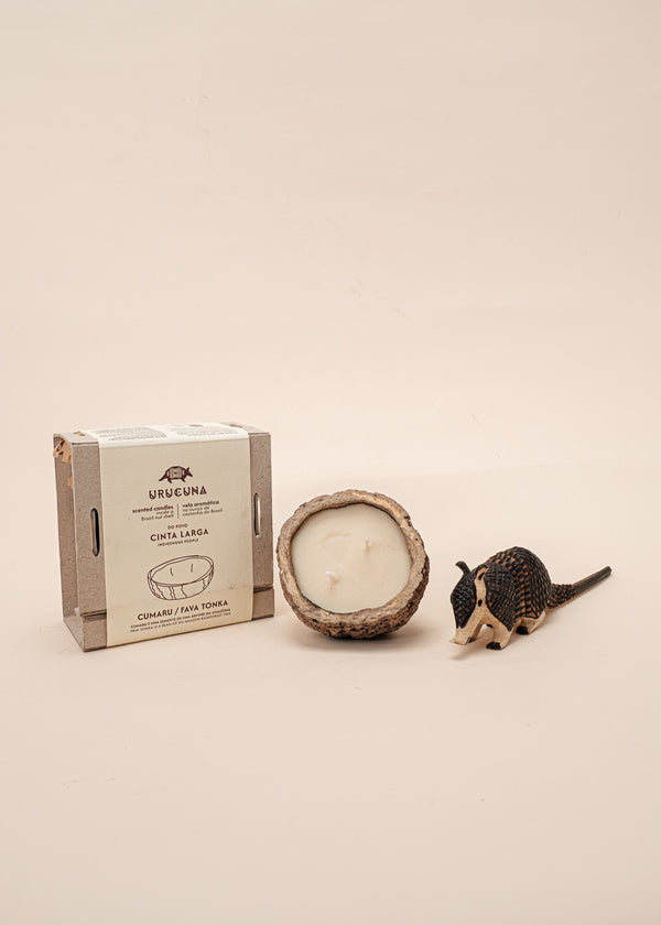 Kit escultura Guarani + Vela aromática | TUCUM