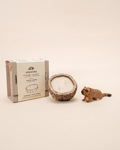 Kit escultura Guarani + Vela aromática | TUCUM