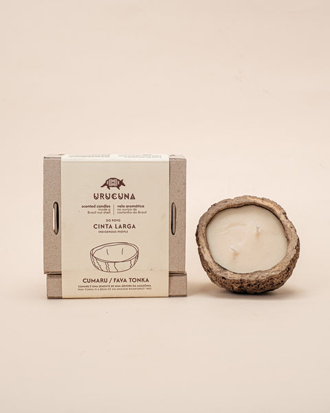 Kit pulseira indígena Waurá + vela aromática Urucuna | TUCUM