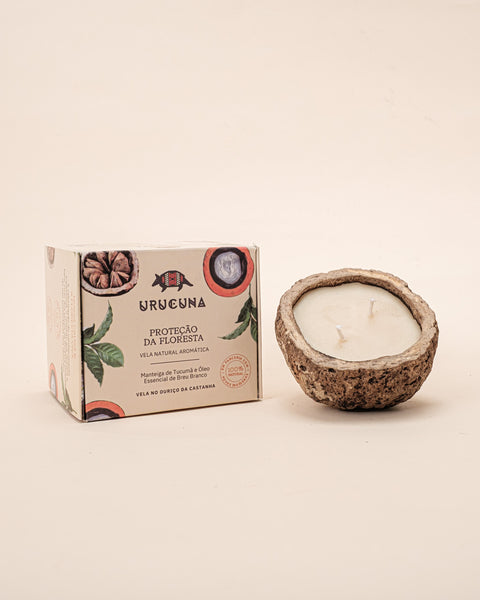 Kit pulseira coral Waurá + Vela aromática Breu Branco | TUCUM