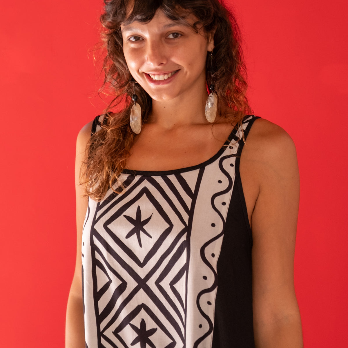 Vestido Grafismos | Coleção Daiara Tukano