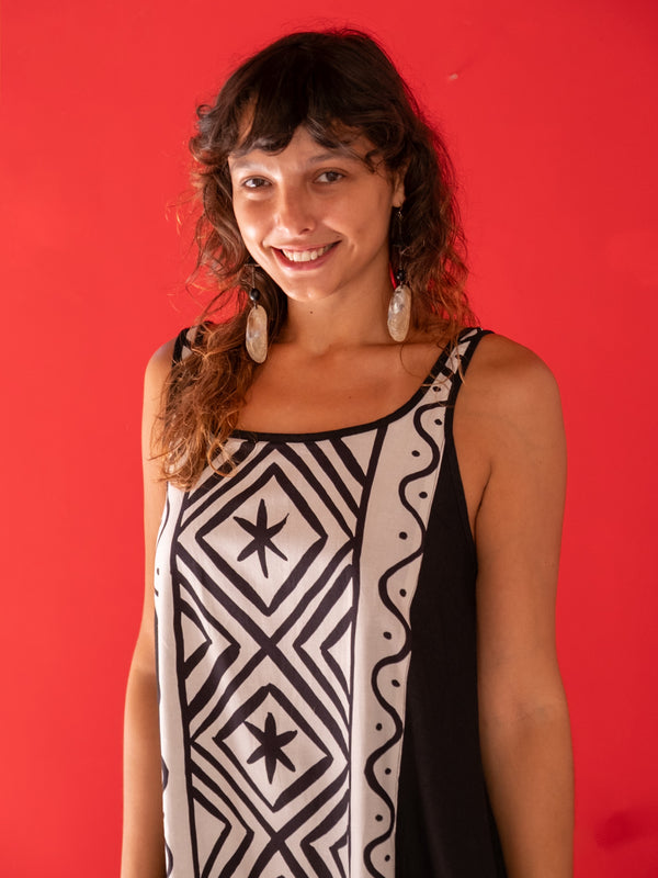 Vestido Grafismos | Coleção Daiara Tukano