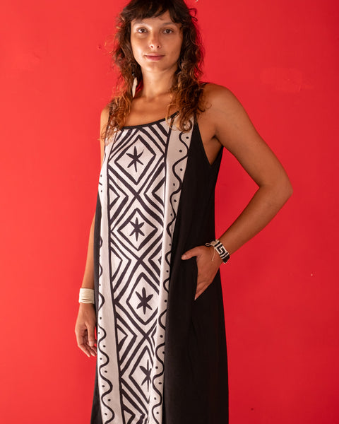 Vestido Grafismos | Coleção Daiara Tukano