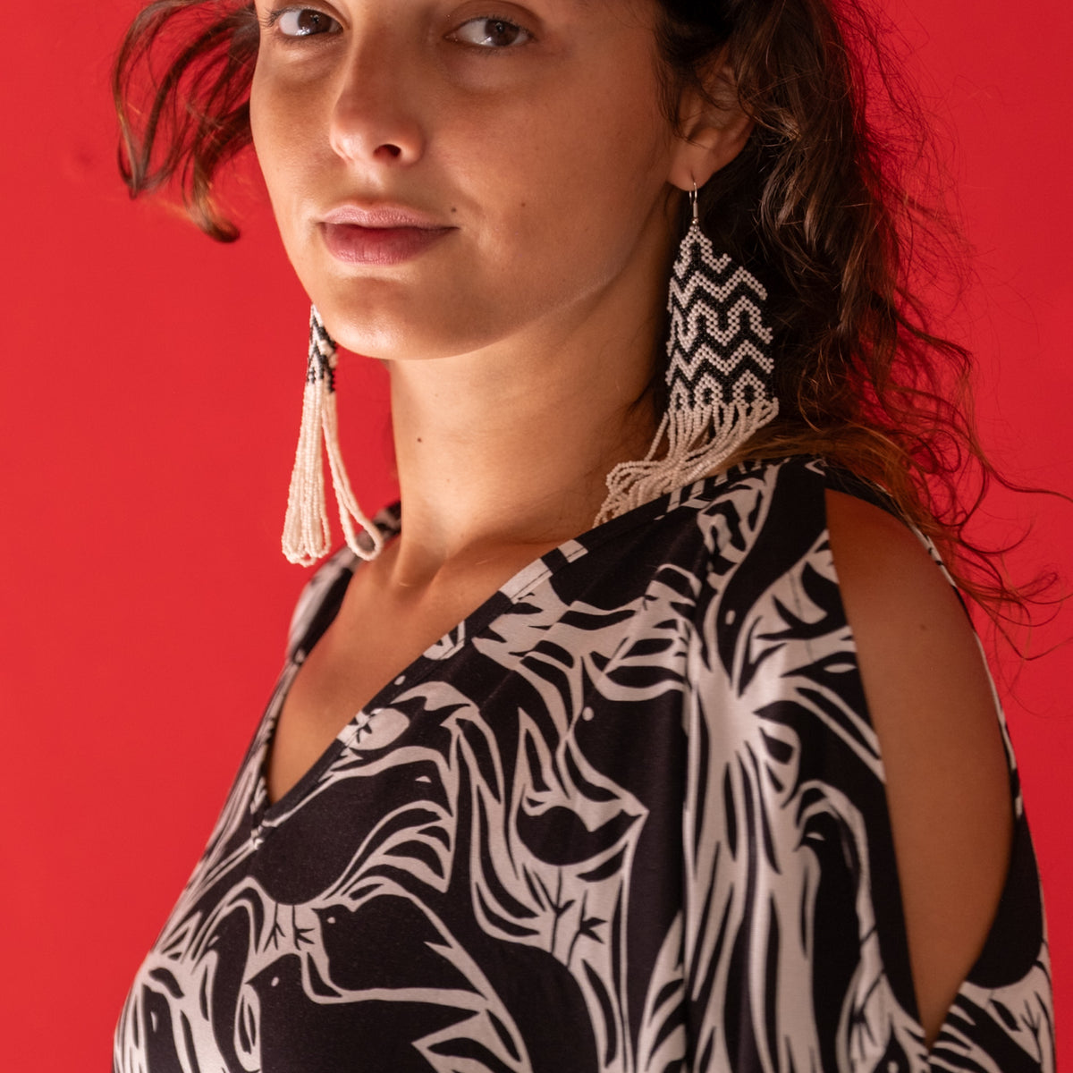 KAFTAN GRAFISMOS | Coleção HORI - Daiara Tukano