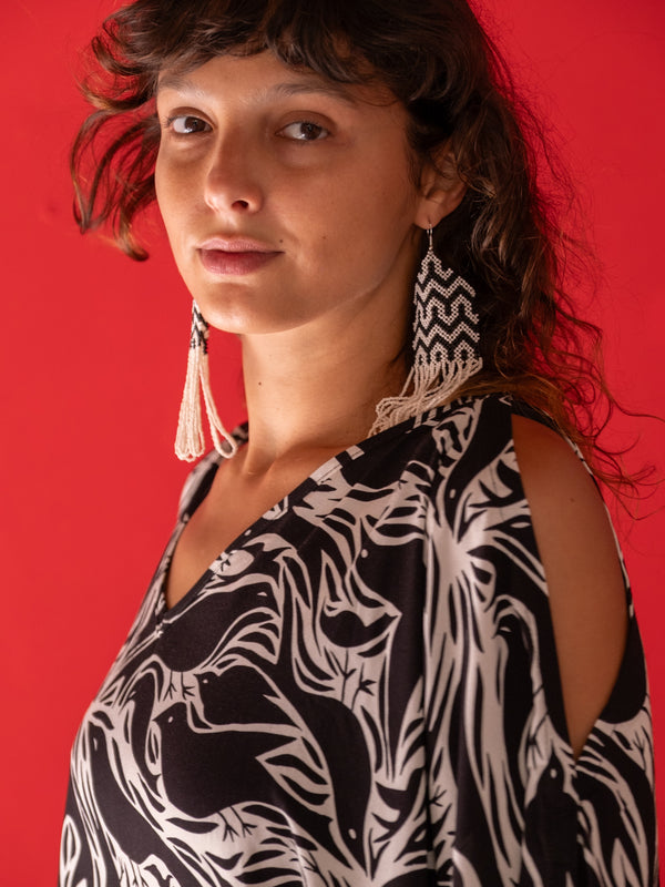 KAFTAN GRAFISMOS | Coleção HORI - Daiara Tukano