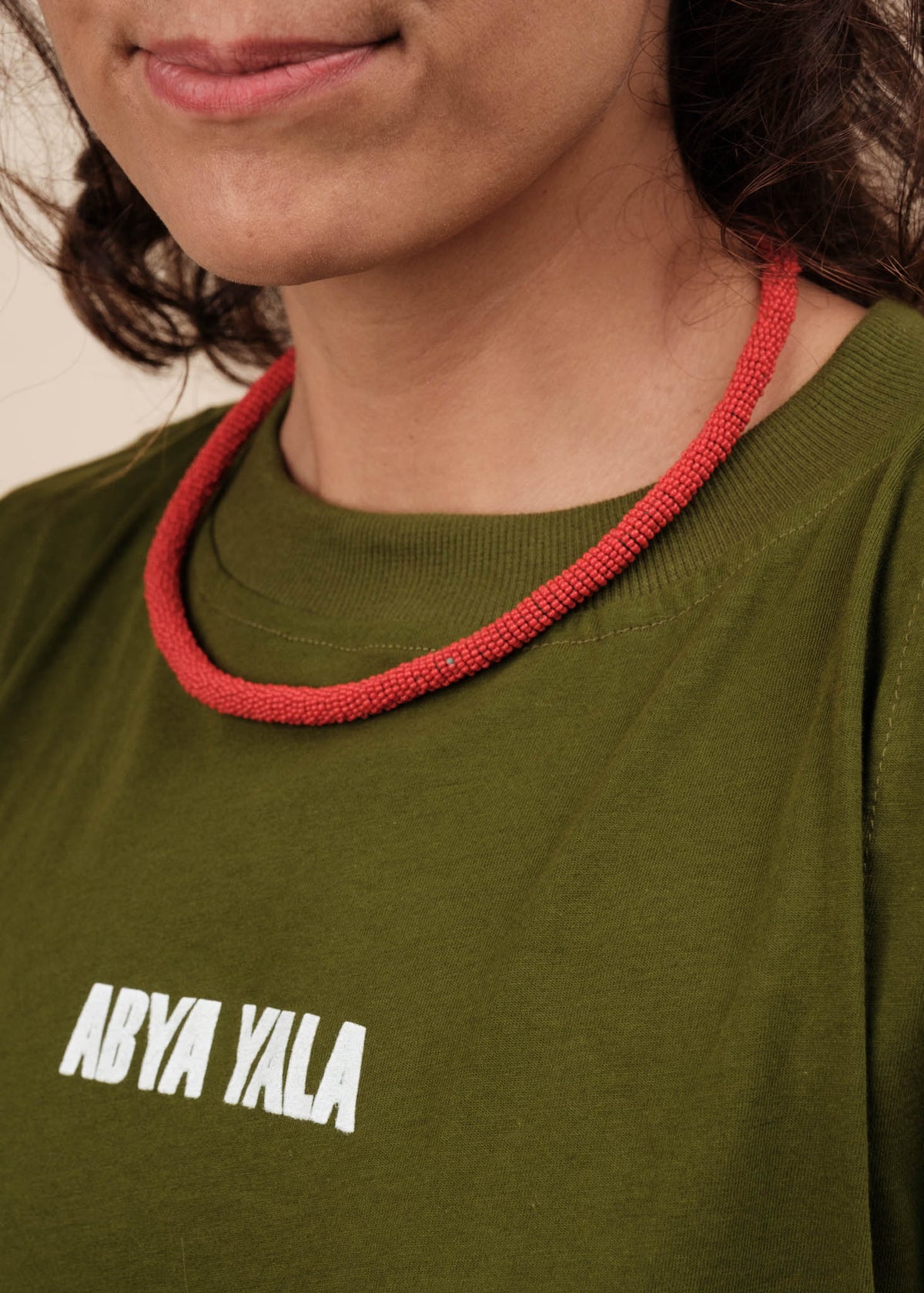 Colar Coral de Miçangas | Kayapó