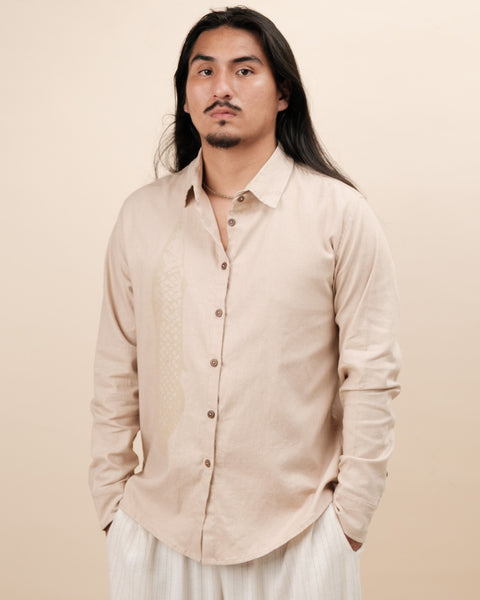 CAMISA DE BOTÃO PIRARUCU - MANGA LONGA | NALIMO