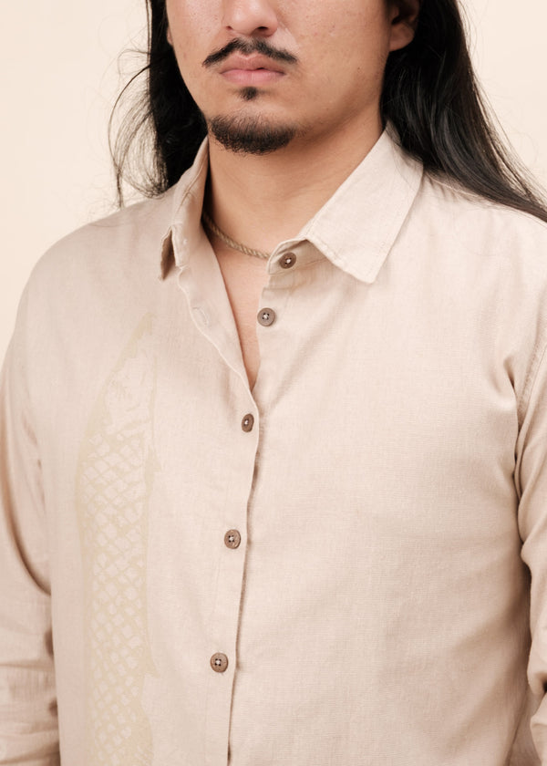 CAMISA DE BOTÃO PIRARUCU - MANGA LONGA | NALIMO