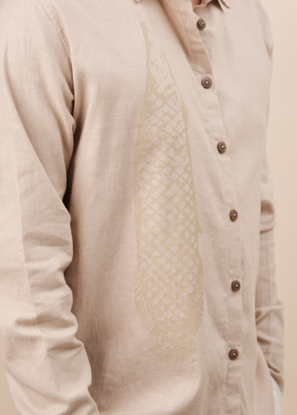 CAMISA DE BOTÃO PIRARUCU - MANGA LONGA | NALIMO